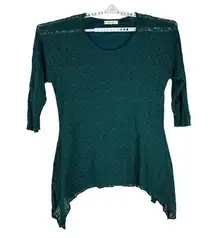 Indigo Soul Women's Lace Lined Blouse Size 2XL Plus Size Green