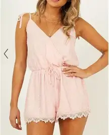 dream playsuit in blush size 6