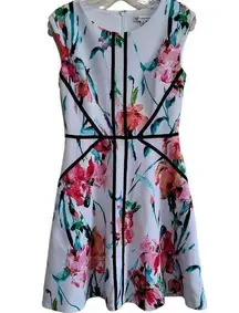 Versona  Women's White Floral Sleeveless Dress Sz 4