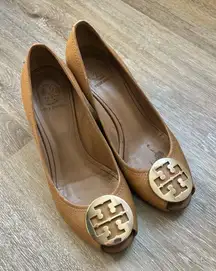 Tory Burch Leather Wedge Heel