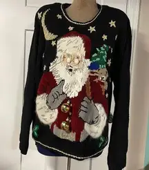 Lord & Taylor Santa Sweater Size L