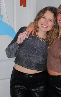 Sparkly Cropped Top