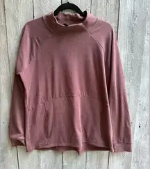 Women’s Kyodan Outdoor Mock Neck Fleece Pullover Sweatshirt Size Extra Large EUC