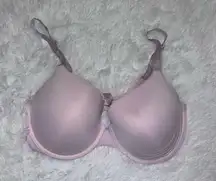 Victoria Secret Pink Bra size 36DD with Glitter Spellout Straps