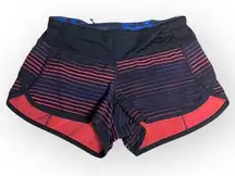 Lululemon Run: Speed Short 4-Way Stretch – Twisted Dune Alarming Black – Size 2