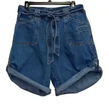 White Stag Vintage Paper Bag Tabbed Denim Shorts