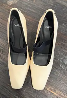 Franco sarto Flexa Bria Mary Jane vanilla white leather