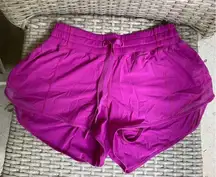 Lululemon Hotty Hot Shorts in “Raspberry”