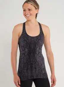 Lululemon NEW  Cool Racerback In Coal Ground Nesting Black Bird