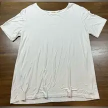 Piko 1988 Women’s Size M Short Sleeve Plain White Bamboo Blend T-Shirt
