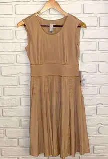 NWT 2b.Rych tan pleated dress size 0