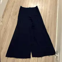 ANTHROPOLOGIE DREW Women’s Navy Blue High Waist Ultra Wide Leg Pants Size 8
