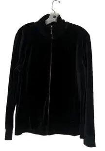 Vintage Chaps 2 Piece Black Velour‎ Jogging Suit