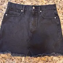 Made well black jean skirt