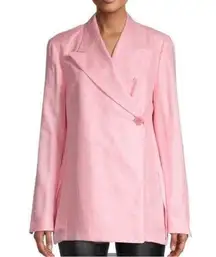 Remain Birger Christensen Pink Conch Shell Vivian Linen Button Front Blazer