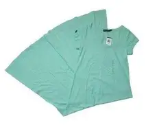 NWT Polo Ralph Lauren Jersey T-shirt Maxi in Aqua Verde Lightweight Dress S