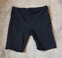 Skechers Black Gym Biker Shorts SIZE XXL