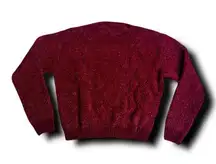 SHEIN Burgundy Crew Neck Sweater