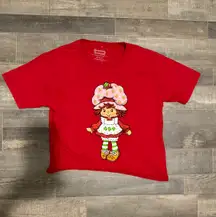 Strawberry Shortcake Cropped Graphic T-Shirt