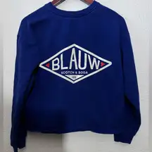 Scotch & Soda Blauw Crewneck Sweatshirt Size M