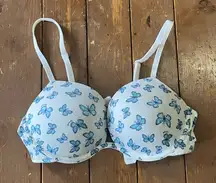 Victoria Secret PINK Wear Everywhere Super Push Up Butterfly Bra