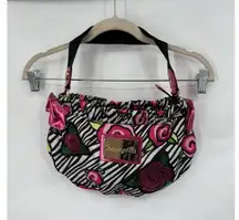 Betsyville Floral Animal Print Zebra Shoulder Bag Purse Colorful Y2K Retro Small