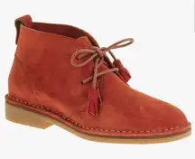 Hush Puppies Cyra Catelyn Suede Chukka Boots Booties Hippie Boho Rust Orange 7.5