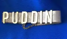 Ladies’ Harley Quinn Puddin Choker Necklace Adjustable Letters