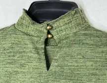 NY Collection NWT Long Sleeve Mock Neck Pullover‎ Green Shirt PETITE Medium
