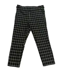 Maurices Checkered Straight Leg Leggings Pants Career Formal Workwear