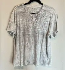 LULULEMON ALL YOURS SHORT SLEEVE SHIRT TOP THREAD DYE Size 8