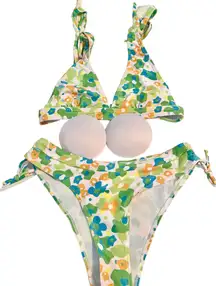 CUPSHE FLORAL BIKINI - SZ S - EUC