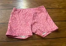 Pink cheetah print shorts 