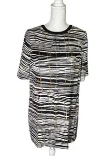 Hobbs London New Carla Shift Mini Dress Black White Women’s Size 6 MSRP $250