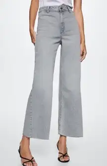 MANGO Catherine High Waist Wide Leg Jeans Altered Size 8