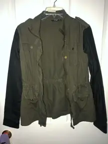 Oliver Green Jacket Black sleeves 