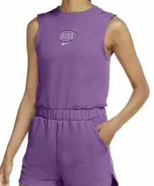 Sportswear Women Purple Nubela Varsity Short Romper