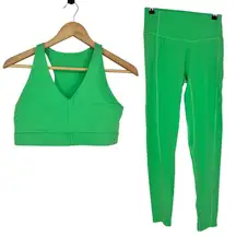 Terez Action Racerback Medium Impact Sports Bra High Waist Leggings Set Medium