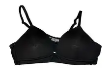 Wonder Nation Girls Black Padded Wirefree Bra Bralette Size 34 Recycled Blend