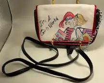 A Rare HTF Modern Vintage Brighton It’s A Girls World Crossbody Bag Handbag
