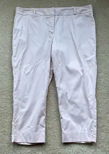 TALBOTS Light Peach Signature Capri Pants - Size 14 Petite - EUC - Stretch