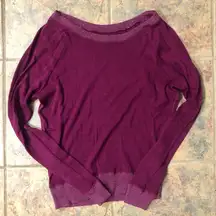 [aerie] small magenta sweater with sparkles