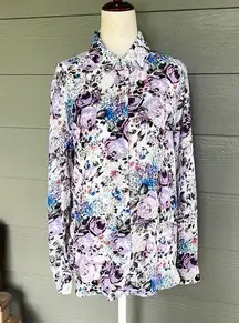 T Tahari Floral Blouse