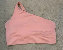 Athleta Pink One Shoulder Sports Bra Medium