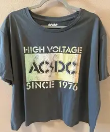 AC/DC Cropped Tee - NWT