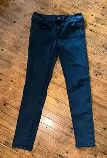 American Eagle 2 short navy sateen minimalist  jeggings