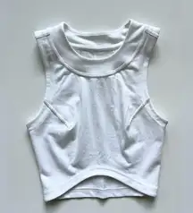 lululemon athletica Hold Tight Cropped Tank White-Size 0,2,4?