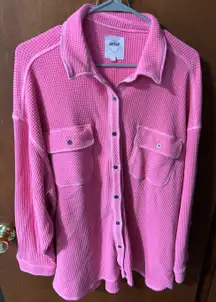 Aerie Waffle Button-Up