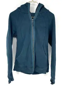 Lululemon Full Zip Scuba Hoodie Jacket Emerald Green Women's Size 8