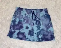 vs pink tie dye fleece skirt